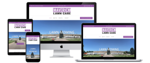 mavlawncare.com screenshots shown on responsive device sizes